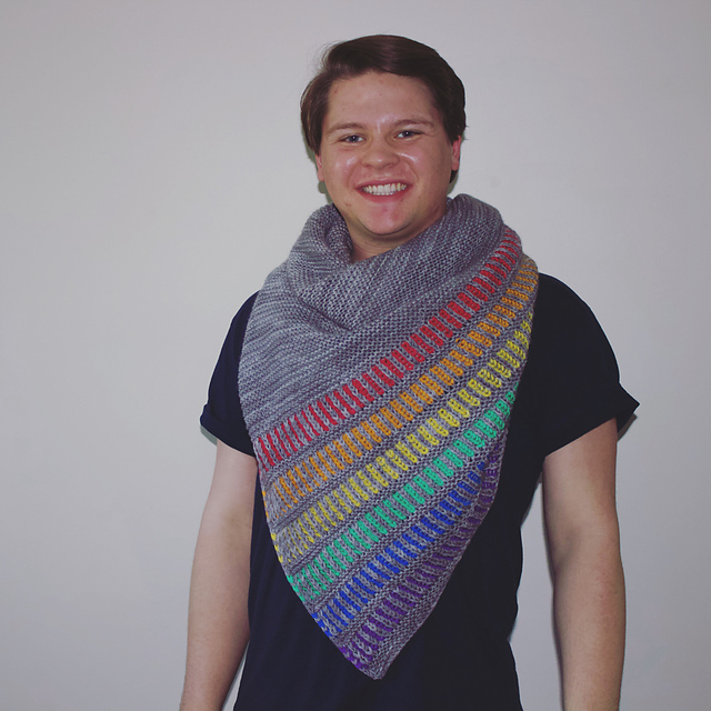 Counting Rainbows Shawl