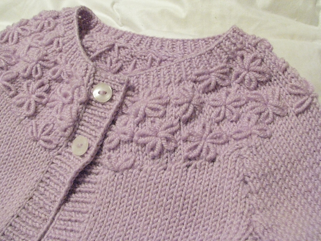 Little Posy Yoke Cardie