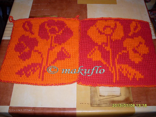 DF-Topflappen Mohn