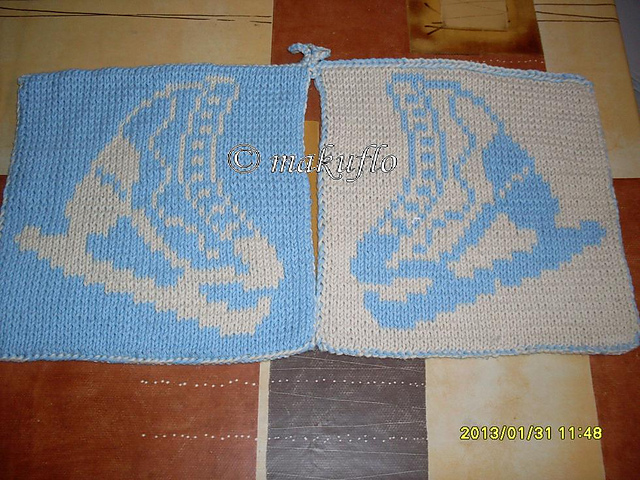 DF-Topflappen Schlittschuh