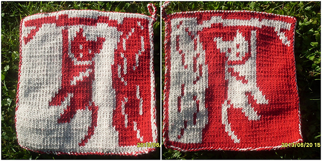 DF-Topflappen Katze Tollpatsch