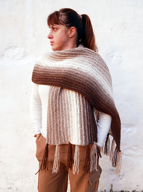 Toffee Ripple Scarf
