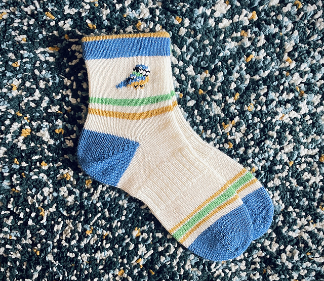 Blue Tit Bird Socks