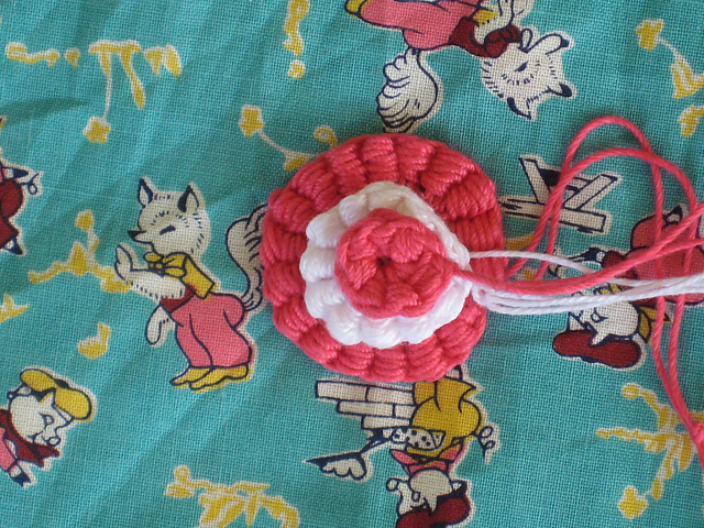 Bullion Crochet Flower