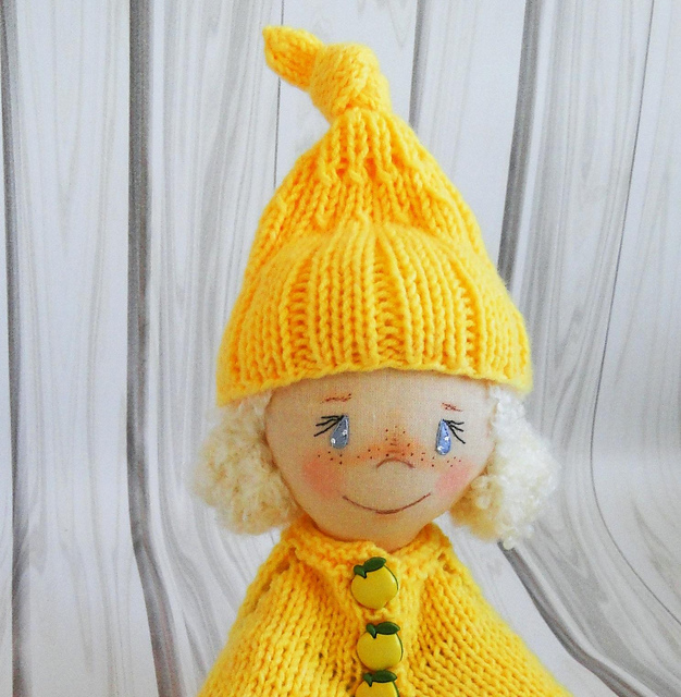 Blooming Crocus Doll Hat