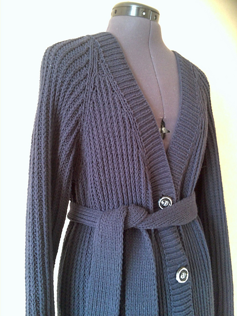 # 34 Raglan Jacket in Shaker Rib