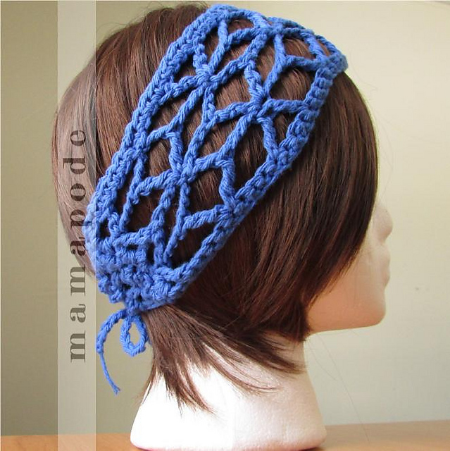 "Quilted" Mesh Head Wrap