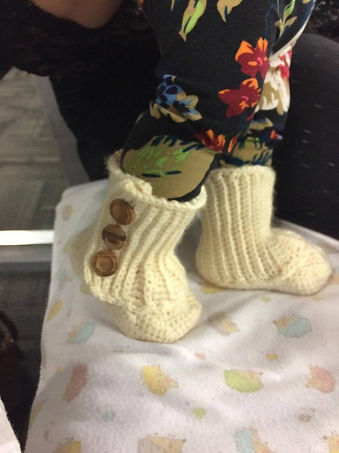 Wrap and Button Booties