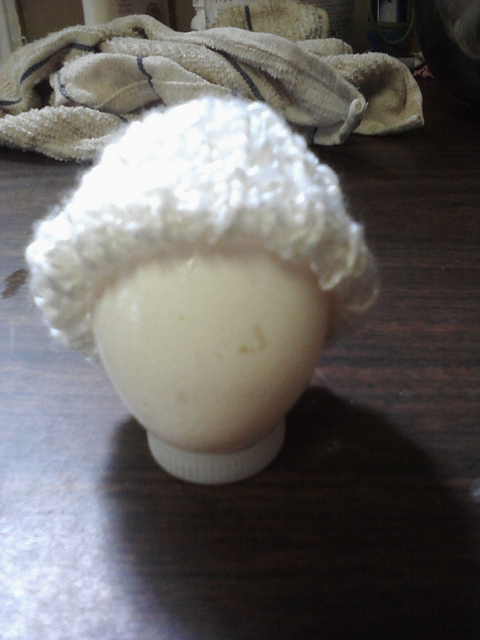 Rib knit Egg Hat