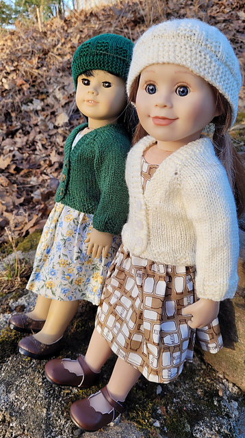 Quince cardigan and hat set