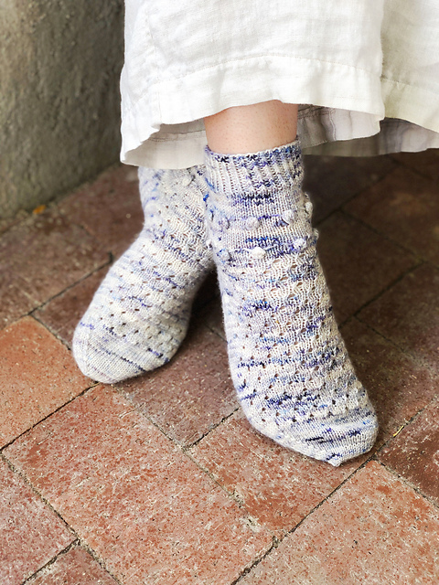 Blueberry Shortcake Socks