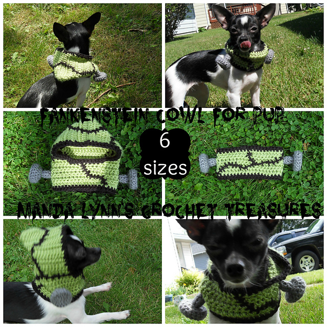 Frankenstein Cowl with or without Hood for Pup