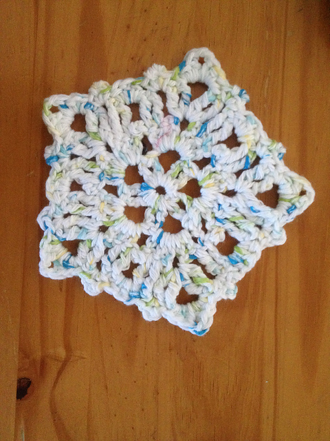Snow Flake Dishcloth