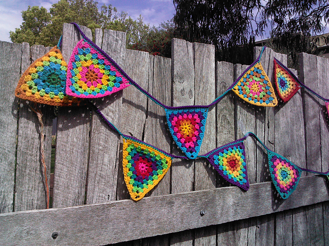 Colourful Crochet Bunting
