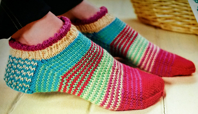 Stripy Trainer Socks