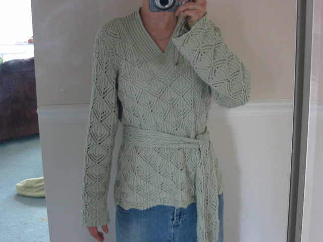 #17 Belted Lace Pullover