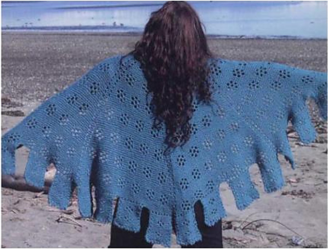 Falling Flowers Shawl