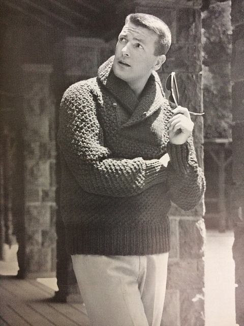 1176 Bulky Shawl Collar Pullover