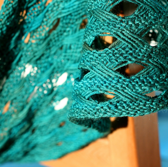 Crosshatch Infinity Scarf in Two Weights