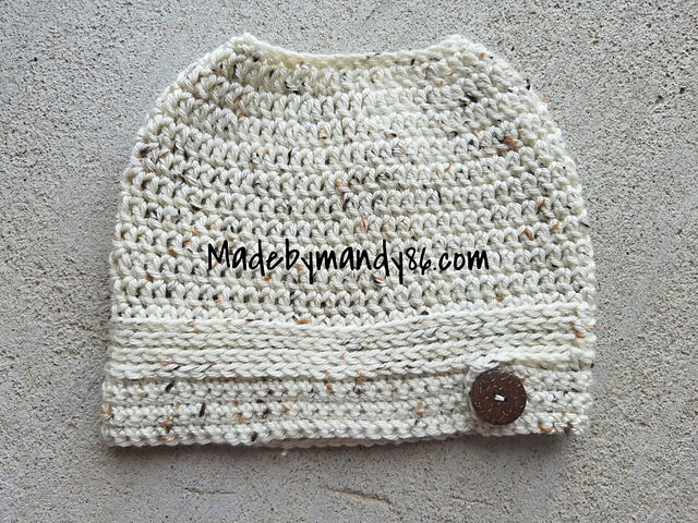 Textured Messy Bun Hat