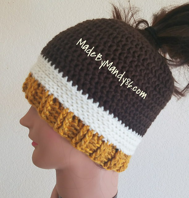 More Texture Messy Bun Hat