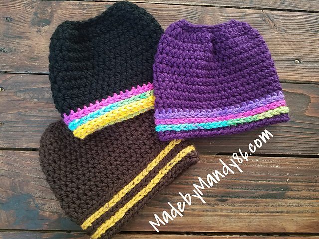 Simple and Quick Messy Bun Hat