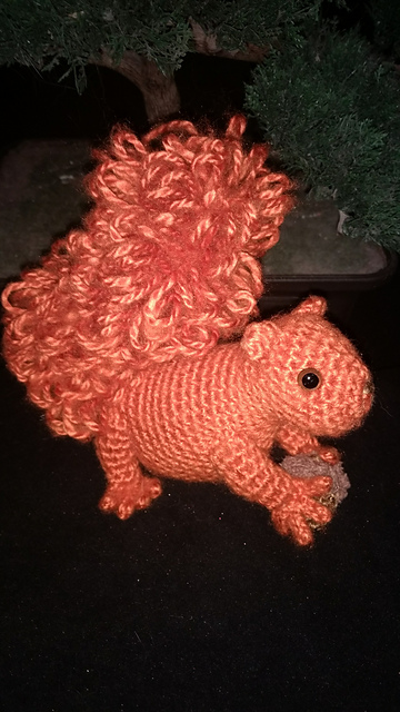 Ravelry: Rutabaga the Red Squirrel and his Acorn pattern by Manic Yarn