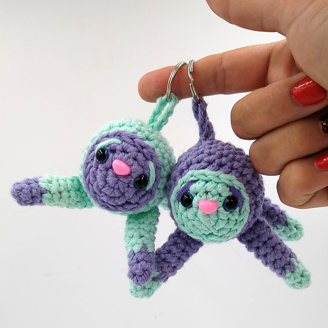 Selma Sloth mini Keychain Ornament