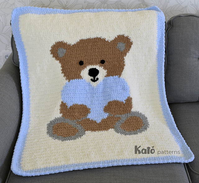 Teddy Love Baby Blanket