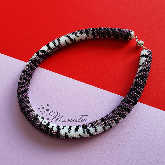 Zebra necklace