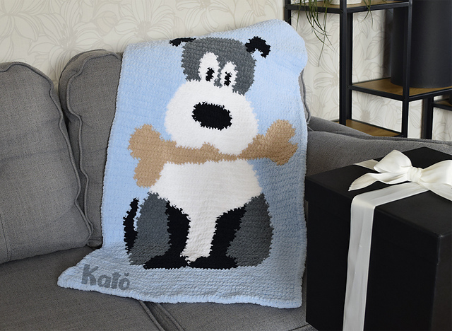 Puppy baby blanket