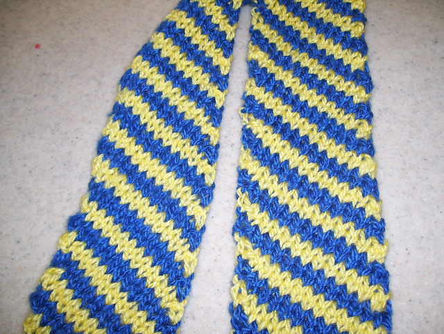 Diagonal Stripe Scarf 