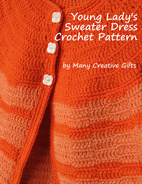 Young Lady's Sweater Dress 5 to 7 yo