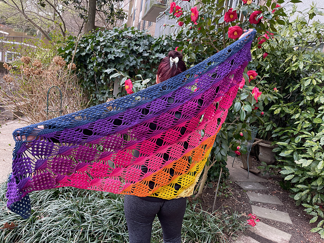 Rainbows and Diamonds Shawl