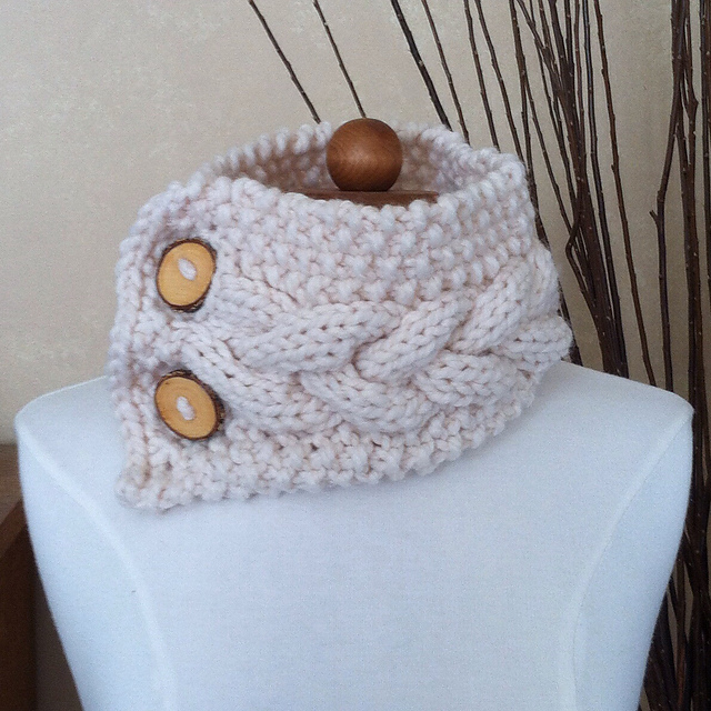 Braided Cable Neck Warmer