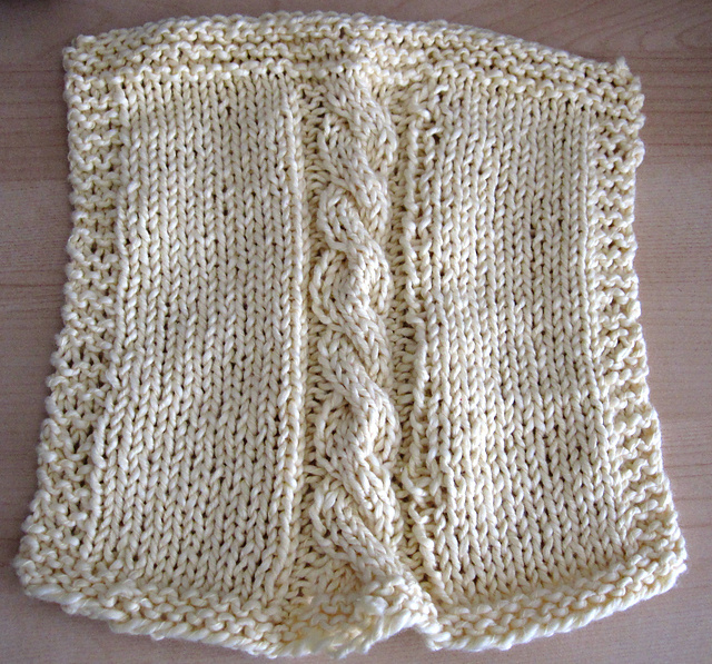 Andrea’s Cable Spa/Dishcloth