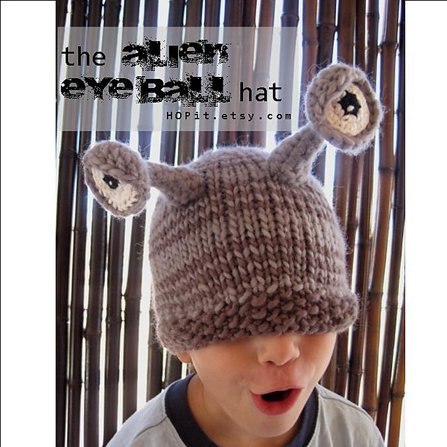 Ravelry: Alien Eyeball Hat pattern by Mar-Elise Hill
