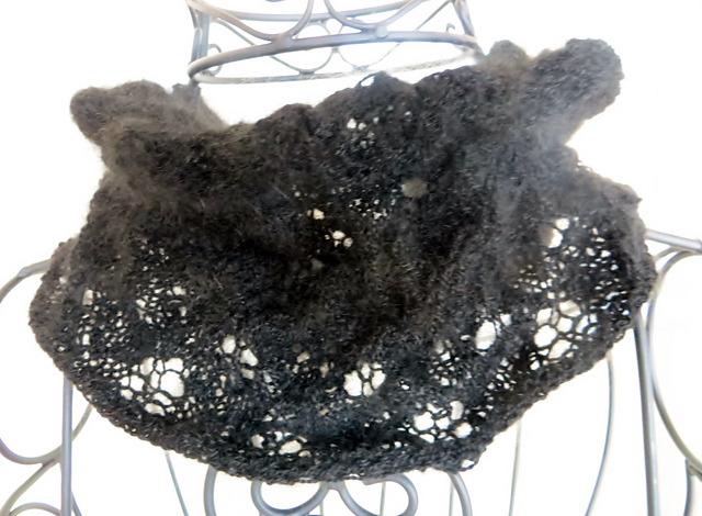 Black Qiviut Blend Cowl