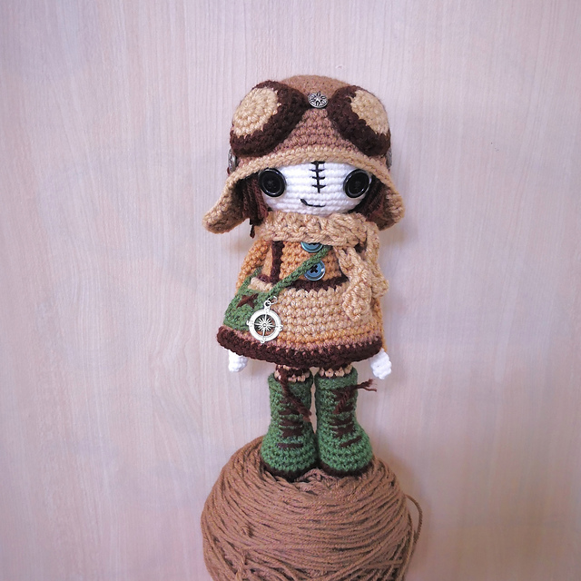 Steampunk Aviator Doll