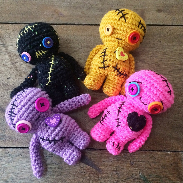 Creepy Cat and Creepy Bunny Voodoo Cat Crochet Pattern 