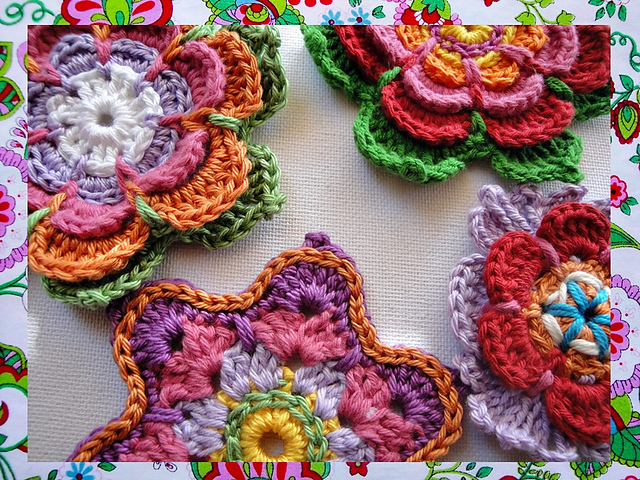 3 Colorful Flowers