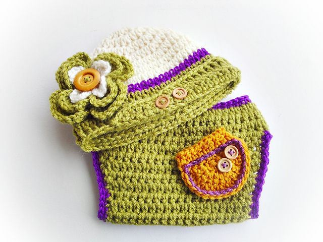 Hat and Diaper Set (All sizes)