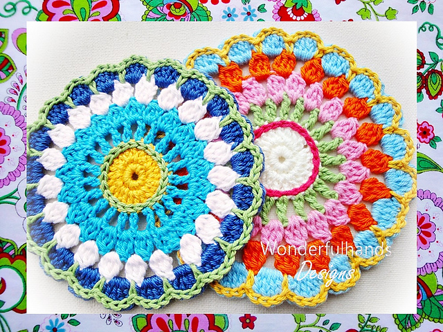 Colorful Circle Flower