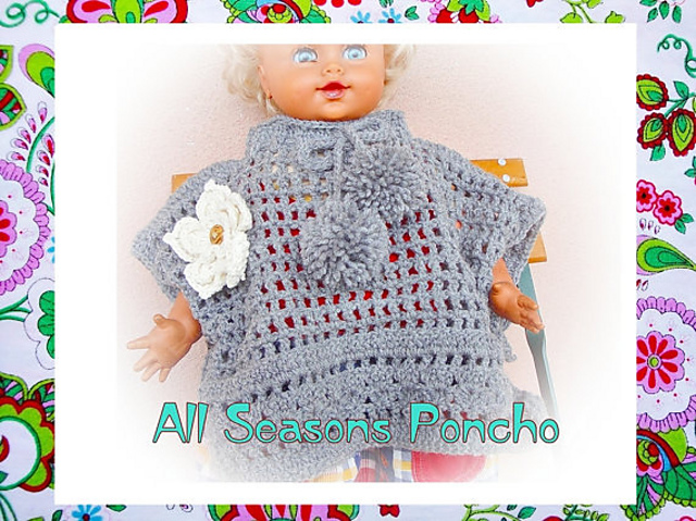 Baby and Mother Poncho