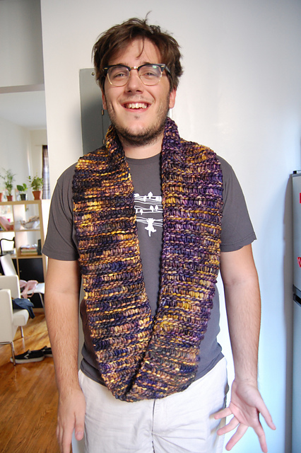 Twice Around Circular Scarf