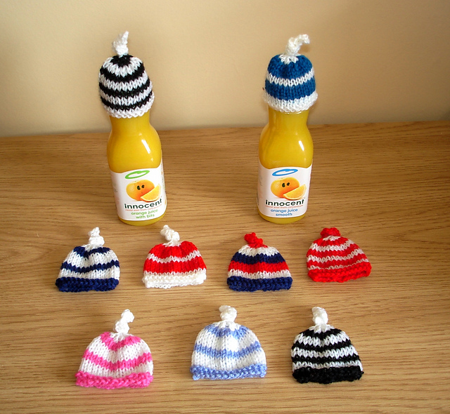 Innocent Smoothie - Age UK - striped hats