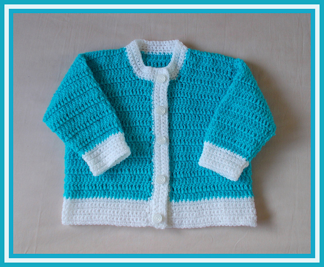 Classic Crochet Baby Cardigan
