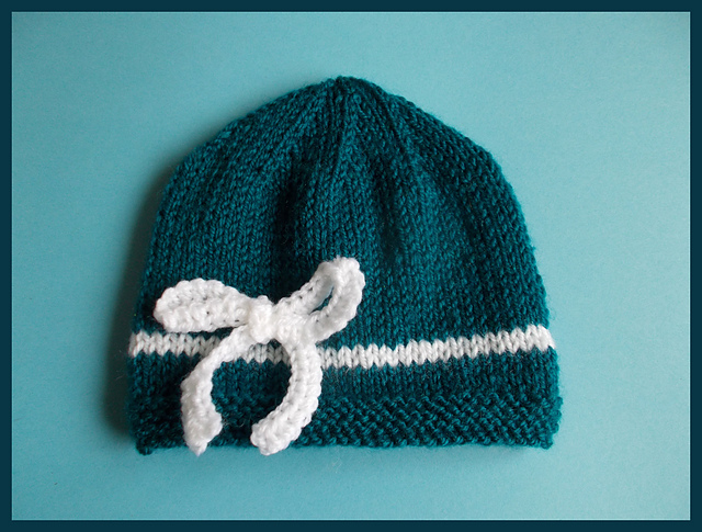 Reno Baby Hat with a Simple Bow
