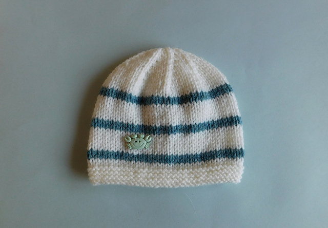 Reno Baby Hat - with Stripes
