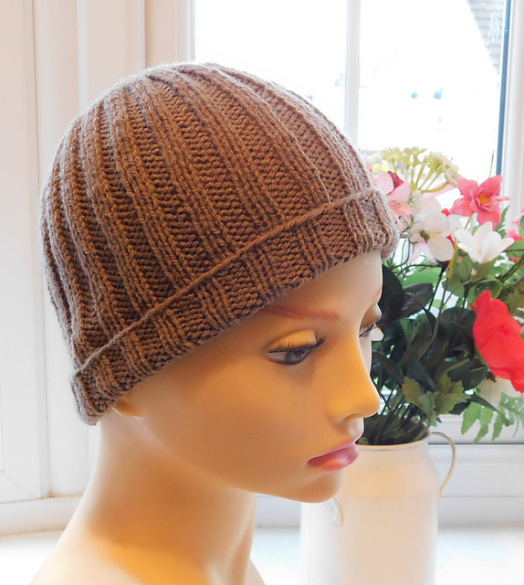 Ladies Ribbed Hat & Mittens